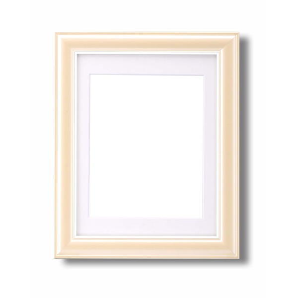 カラー 遺影額 〔 太い枠 クリーム 〕 仏事用額 葬儀額 フレーム 額縁 額【メーカー直送】代引き・銀行振込前払い不可・同梱不可の通販は 6,373円