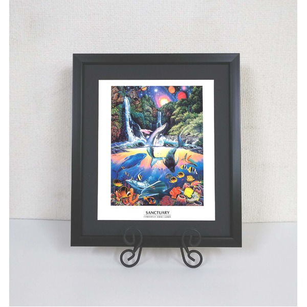 Christian Riese Lassen クリスチャン ラッセン ポスター額装 スタンド付 ミニポスター額四切 サンクチュアリ 額縁 額 フレーム【メーカー直送】代引き・銀行振込前払い不可・同梱不可の通販は 4,856円