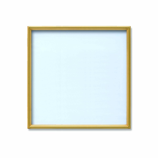 ( 角額 )正方形額 350角 350×350mm ゴールド 壁掛けひも アクリル付き フレーム 額縁 額 |b04
