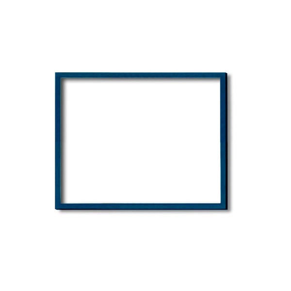 ( 木製額 ) デッサン額 大衣サイズ 509×394mm ブルー 壁掛けひも付き UVカットアクリル 木製 フレーム 額縁 額 |b04