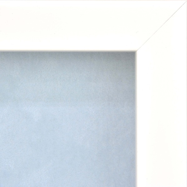 〔 ピンバッチ 缶バッチ を飾れる額 〕 A4 297×210mm ブルー 壁掛け スタンド付 フレーム 額縁 額【メーカー直送】代引き・銀行振込前払い不可・同梱不可