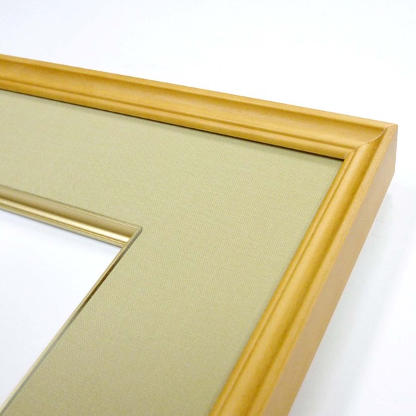 日本画額 〕木製フレーム 和額 色紙額 色紙Fサイズ 木製日本画