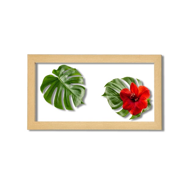 モンステラ フレーム L ナチュラル 額縁 額 フレーム インテリア【メーカー直送】代引き・銀行振込前払い不可・同梱不可の通販は 5,996円