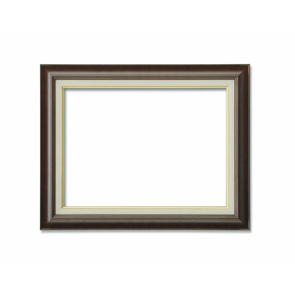 Pサイズ額 ) 油絵額 キャンバス額 木製 茶色 P12号 606×455mm ブラウン 油
