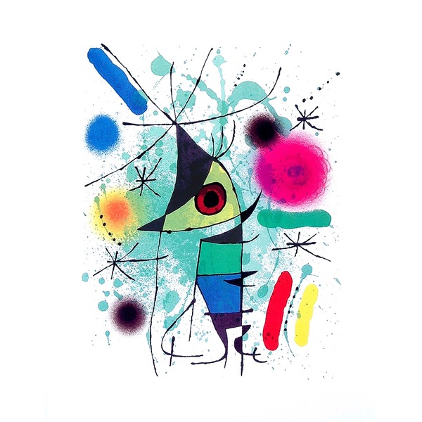 名画額 絵画額 ジョアン・ミロ シンギングフィッシュ Joan Miro