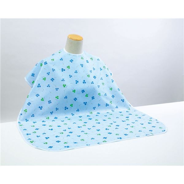 (まとめ)ピジョン 食事用エプロン 肩までおおえる食事エプロン (2)ブルー(クローバー柄) 11243(×5セット) |b04の通販は