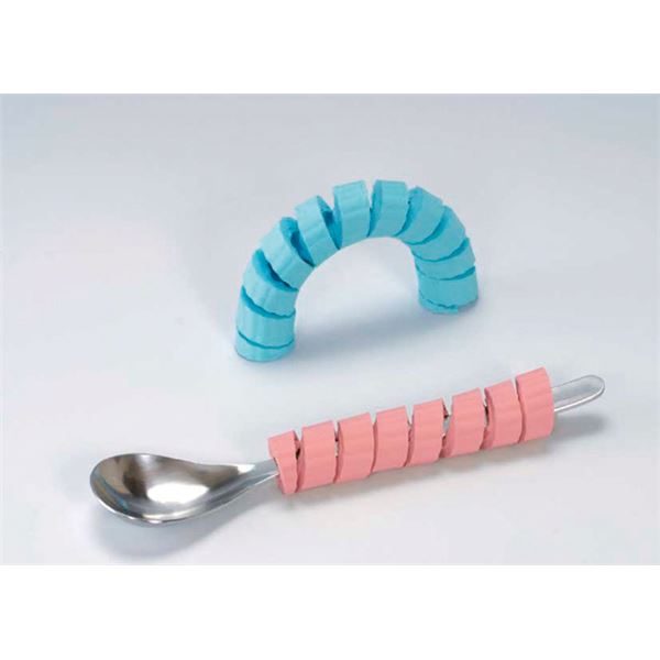 (まとめ)台和 食事用具 くるくるグリップ ブルー 0863 HS-N15(×10セット) |b04
