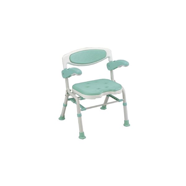 島製作所 シャワーチェア 折りたたみシャワーチェアー楽湯DX ライトグリーン 7250 |b04の通販は