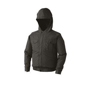 KU90810 空調服 R ポリエステル製フード付き FAN2200G・RD9261・LIPRO2セット チャコール XL |b04の通販は