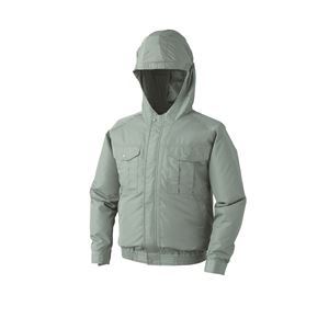 KU90810 空調服 R ポリエステル製フード付き FAN2200G・RD9261・LIPRO2セット モスグリーン L |b04の通販は 12,892円