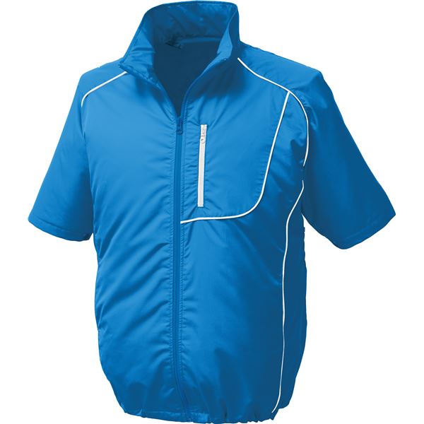 KU91720 空調服 R ポリエステル製半袖ブルゾン FAN2200G・RD9261・LIPRO2セット ブルー×ホワイト 2L |b04の通販は