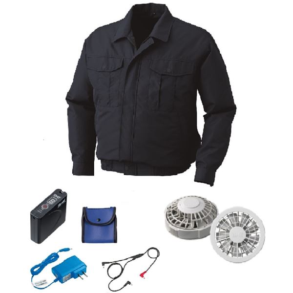 KU90540 空調服 R ポリエステル製 FAN2200G・RD9261・LISUPER1セット ネイビー 5L |b04の通販は