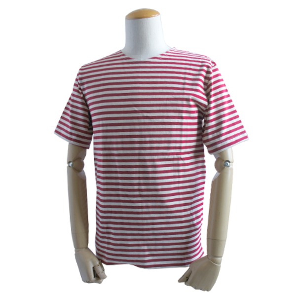 ロシア軍放出 ボーダーシャツ デットストック レッド S |b04の通販は 6,374円