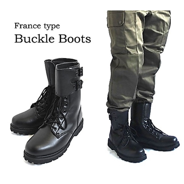 フランス軍 バックル式 コンバット セミロング ブーツ レプリカ