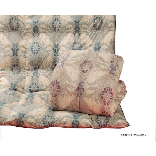 ロイヤルゴールドラベル付き 日本製 ポーランド産ホワイトダックダウン93%高級羽毛掛布団 ダブル ピンク |b04の通販は