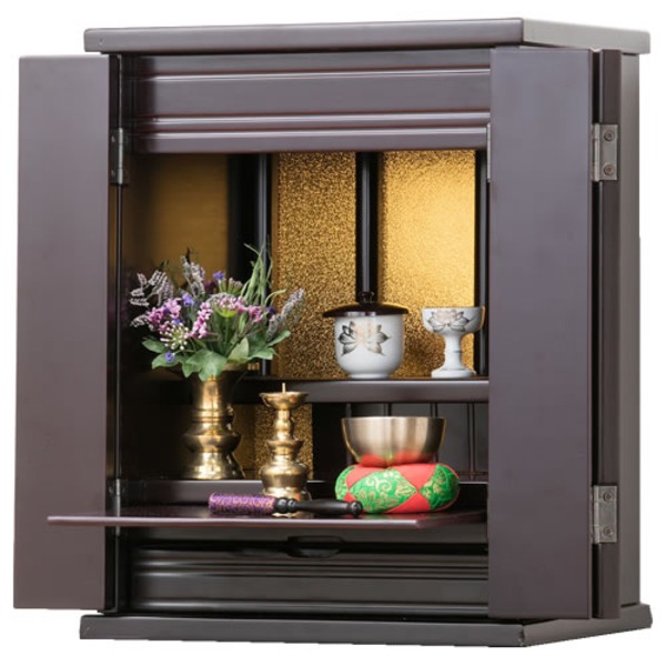 仏壇 14号 上置き 木製 小型 (完成品) |b04の通販は