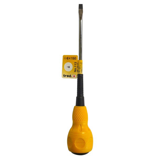 （まとめ）TRAD パワードライバー/作業工具 (-6×150) 日本製 NO.113 (業務用/DIY用品/日曜大工)(×50セット) |b04ドライバー