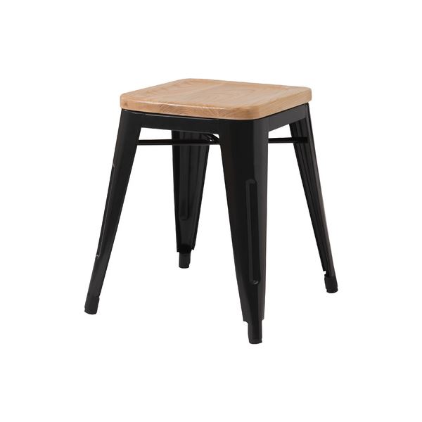 (まとめ) スツール ブラック 完成品 (×4セット) |b04