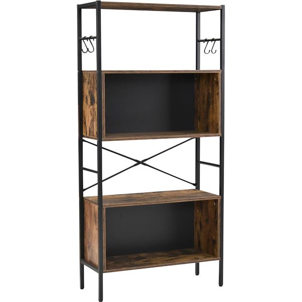 フリーラック 約幅74cm スチール アイアン コンクリート 組立