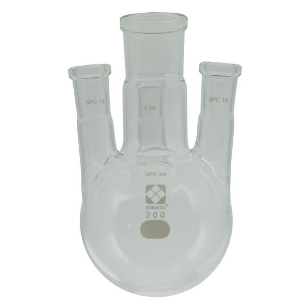 (柴田科学)SPC四口丸底フラスコ 200mL 030180-15200 |b04の通販は
