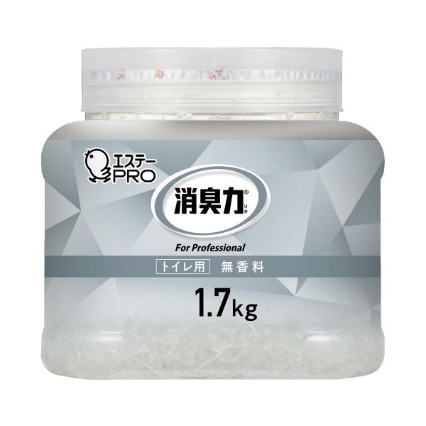 (まとめ) エステー 消臭力 業務用 ゲル トイレ用 本体 1.7kg 無香料 (×10セット) |b04の通販は 11,570円