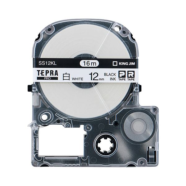 (まとめ) キングジム テプラ PRO テープカートリッジ 強粘着 24mm ピンク／黒文字 SC24PW 1個 〔×10セット〕