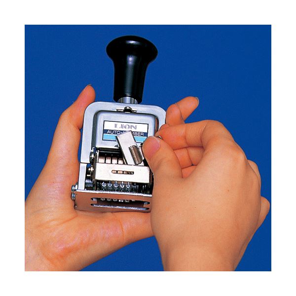 ライオン事務器 ナンバリング B型6桁7様式 E字体 B-76 1台 ライオン事務器 ナンバリング B型6桁7様式 E字体 B-76 1台