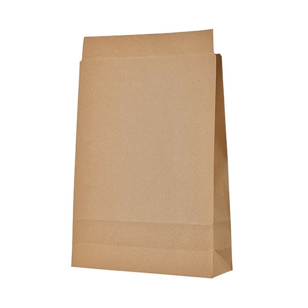 (まとめ）TANOSEE 宅配袋 大 茶封かんテープ無し 1セット（400枚：100枚×4パック）(×3セット) |b04