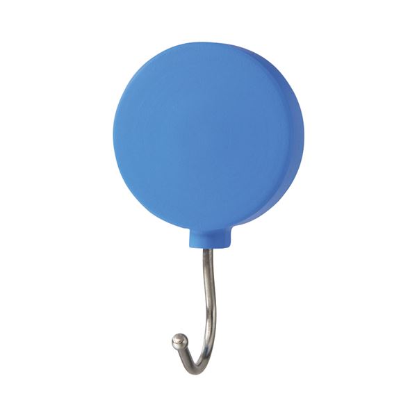 (まとめ) ミツヤ プラマグネットフック スイング式耐荷重約3Kg 青 PMHRM-BU 1セット（10個） (×5セット) |b04