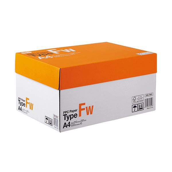 (まとめ) TANOSEE PPC PaperType FW A4 PPCFW-A4 1箱(5000枚:500枚×10冊) (×5セット) |b04