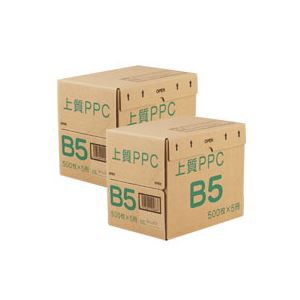 (まとめ) 上質PPC用紙 NY B5 1セット(5000枚:2500枚×2箱) (×5セット) |b04