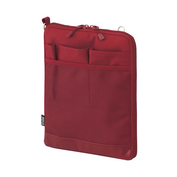 (まとめ) リヒトラブ SMART FITACTACT バッグインバッグ (タテ型) A5 レッド A-7682-3 1個 (×10セット) |b04の通販は