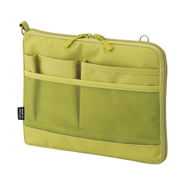 (まとめ) リヒトラブ SMART FITACTACT バッグインバッグ (ヨコ型) A5 イエローグリーン A-7680-6 1個 (×10セット) |b04の通販は