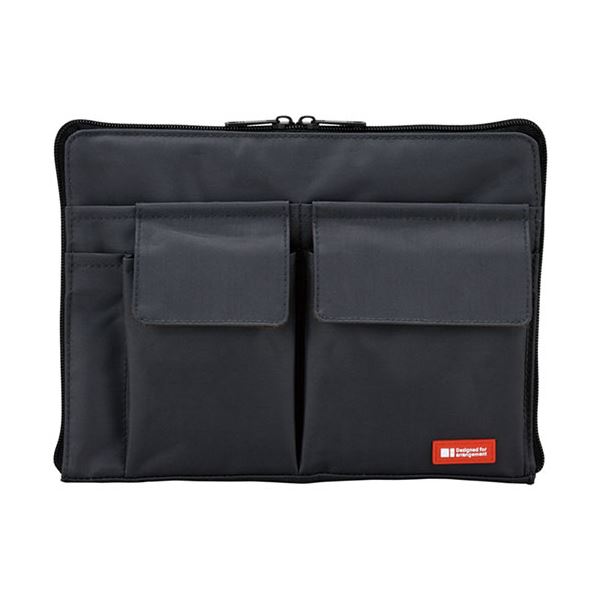 (まとめ) リヒトラブ バック・イン・バッグ A5黒 A-7553-24 1個 (×10セット) |b04