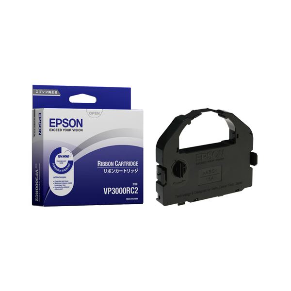 エプソン EPSON リボンカートリッジ 黒 VP3000RC2 1本 (×10セット) |b04の通販は