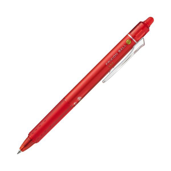 (まとめ) パイロット ゲルインキボールペンフリクションボールノック 0.7mm レッド LFBK-23F-R 1セット（10本） (×10セット) |b04