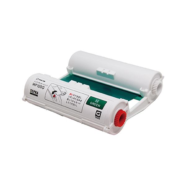 キングジム テプラ Grand インクリボンカートリッジ 30m巻 緑 WP100G 1個 (×10セット) |b04の通販は