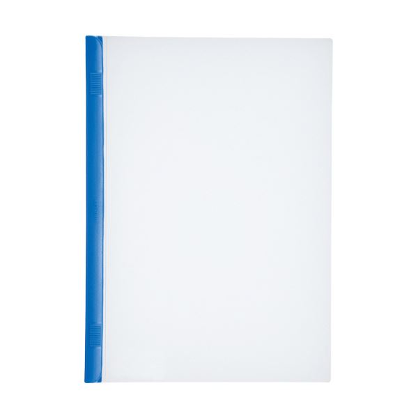 (まとめ) リヒトラブ リクエスト スライドバーファイル 厚とじタイプ A4タテ 50枚収容 青 G1730-8 1パック(10冊) (×10セット) |b04