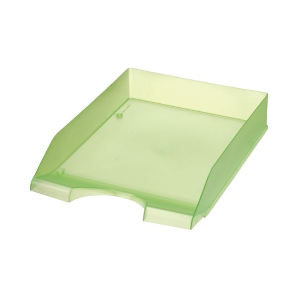 (まとめ) クルーズ スケルトンカラーレタートレーA4タテ グリーン LT-500GR 1セット（3個） (×10セット) |b04の通販は