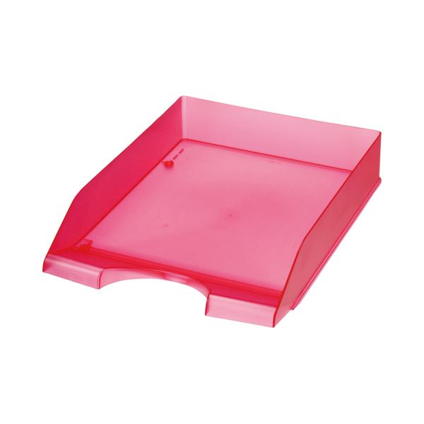 (まとめ) クルーズ スケルトンカラーレタートレーA4タテ レッド LT-500RE 1セット（3個） (×10セット) |b04の通販は 13,756円