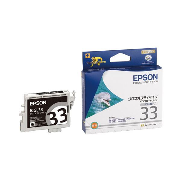 (まとめ) エプソン EPSON インクカートリッジ グロスオプティマイザ ICGL33 1個 (×10セット) |b04の通販は