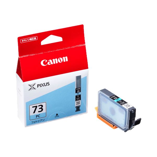 (まとめ) キヤノン Canon インクタンク PGI-73PC フォトシアン 6397B001 1個 (×10セット) |b04の通販は