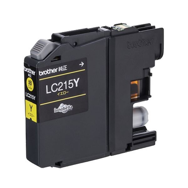(まとめ) ブラザー インクカートリッジ イエロー大容量 LC215Y 1個 (×10セット) |b04の通販は