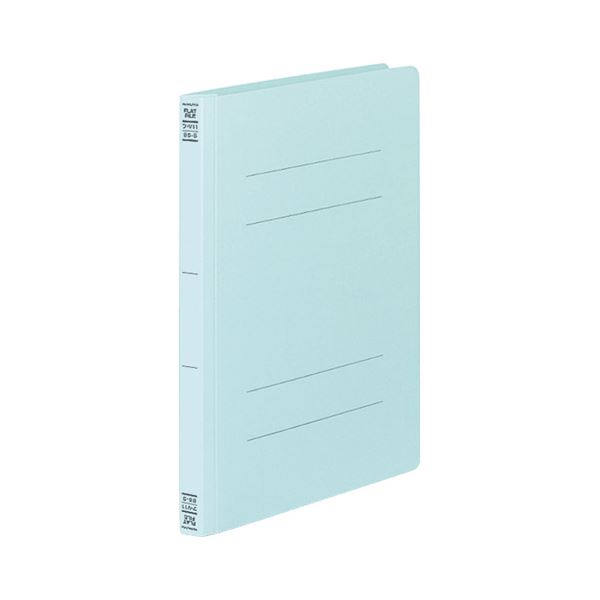 (まとめ) コクヨ フラットファイルV(樹脂製とじ具) B5タテ 150枚収容 背幅18mm 青 フ-V11B 1パック(10冊) (×10セット) |b04の通販は