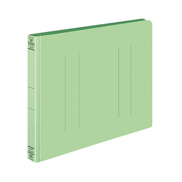 (まとめ) コクヨ フラットファイルW(厚とじ) A4ヨコ 250枚収容 背幅28mm 緑 フ-W15G 1セット(10冊) (×10セット) |b04の通販は