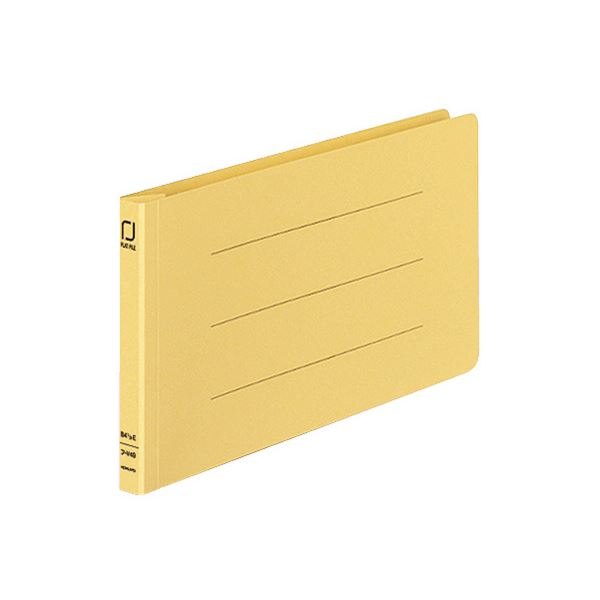 (まとめ) コクヨ 統一伝票用フラットファイル B4 1/3ヨコ 150枚収容 背幅18mm 黄 フ-V49Y 1パック(10冊) (×10セット) |b04の通販は