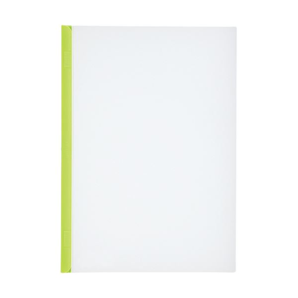(まとめ) リヒトラブ リクエスト スライドバーファイル A4タテ 20枚収容 黄緑 502-10 1パック(10冊) (×10セット) |b04の通販は 10,634円