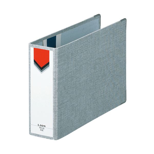 (まとめ) ライオン事務器 スモールファイルA5ヨコ 2穴 270枚収容 背幅60mm グレー No.30-A5E 1冊 (×10セット) |b04の通販は