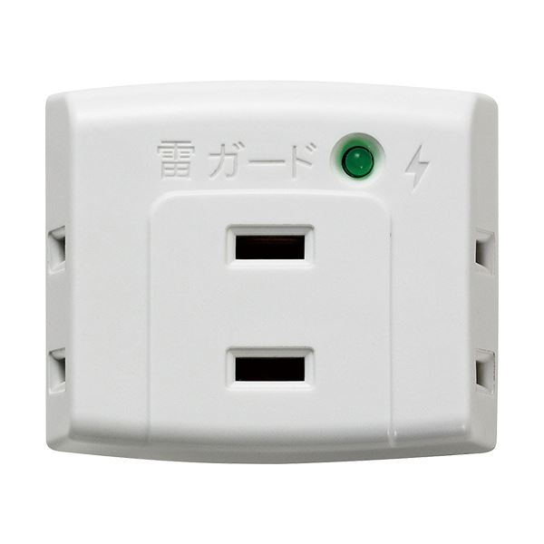 (まとめ) ELPA 耐雷サージ トリプルタップA-300SB(W) 1個 (×30セット) |b04