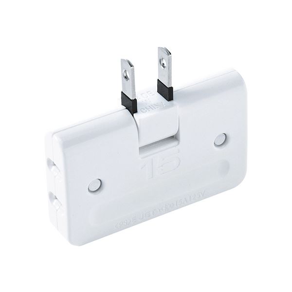 (まとめ) サンワサプライ 平トリプルタップ2P・3個口 ホワイト TAP-AC5N 1個 (×30セット) |b04の通販は 18,750円